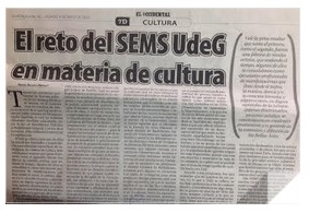 EL RETO DEL SEMS U D G EN MATERIA DE CULTURA.