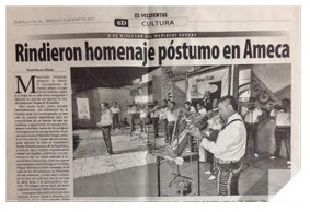 RINDIERON HOMENAJE PÓSTUMO A EX DIRECTOR DE MARIACHI VARGAS.